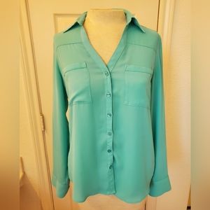 Express Blue Portofino Shirt -xs